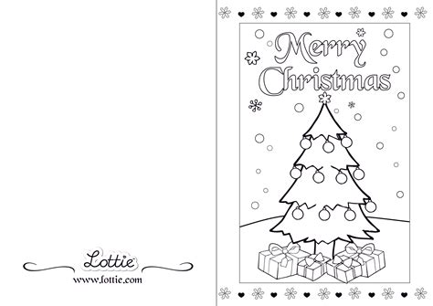 Printable Christmas Card Coloring Pages